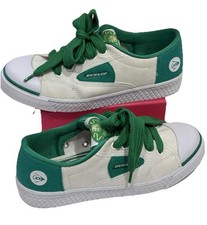 Women’s Vintage Dunlop Original Green Flash Canvas Tennis Shoes UK 5