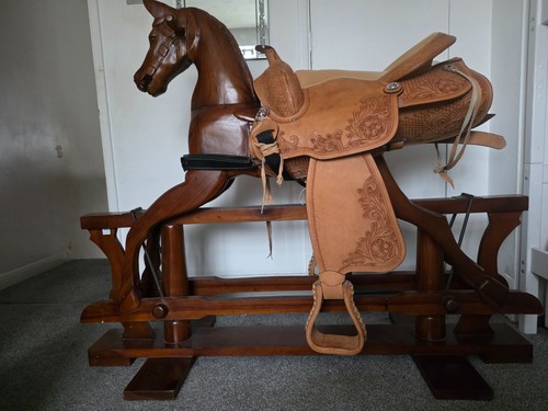 Large wooden rocking - large,