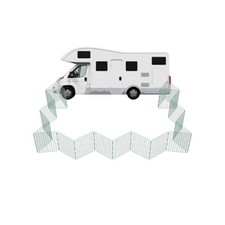 Outdoor Dog Fence Foldable Play Pen for Caravans, Motorhome, Tent Small Mesh