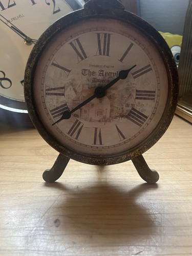 Vintage brass table - vintage, clock