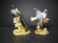 2 x Crown Staffordshire Fine Bone China Bird Figurines By JT Jones