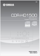 Yamaha CDR-HD1500 HDD Audio CD