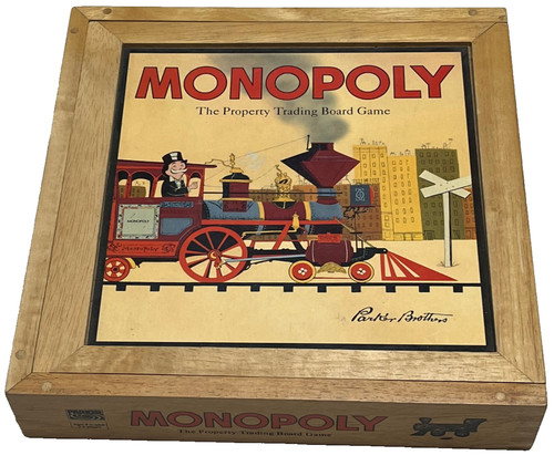Monopoly wooden retro 1930 s - monopoly,