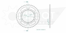 Rear Sprockets Esjot 32042 45T