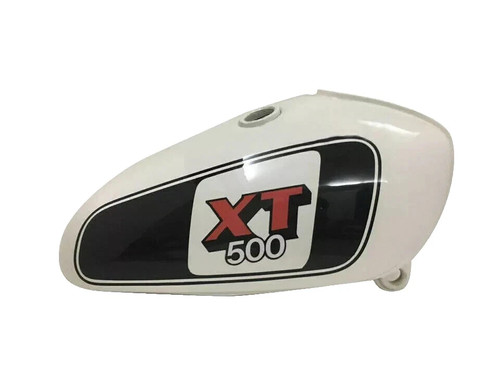 Yamaha 500 white black - xt,