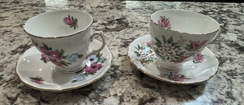 Two vintage royal vale - tea, cup