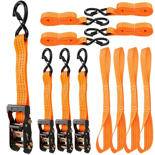 4pcs ratchet tie down straps - 4pcs,