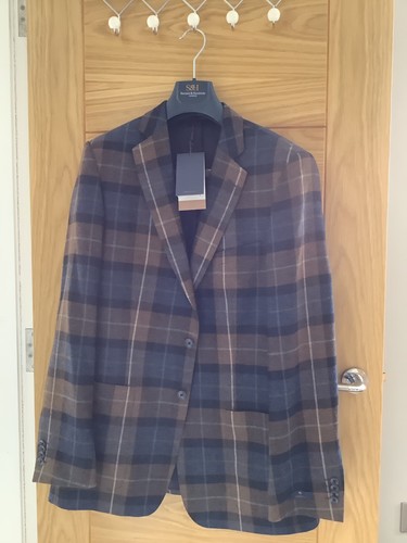 Mens magee tartan navy brown - mens,