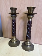 Vintage Wood And Brass Heavy