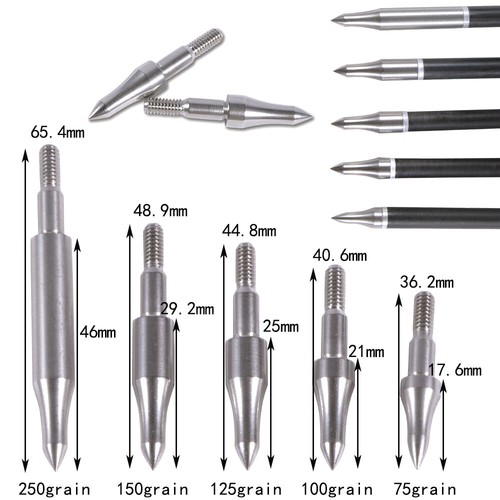 12x archery arrowheads - arrowheads, 75-300