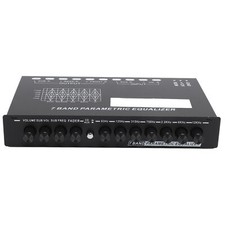 7 Band Sound Equalizer Adjustable Dual Channel Digital Equalizer With CD AUX