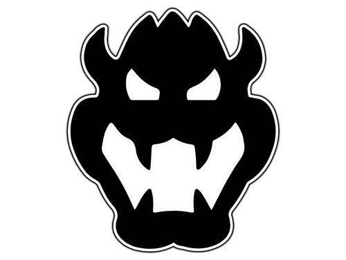 Bowser face logo mushroom - logo, #2