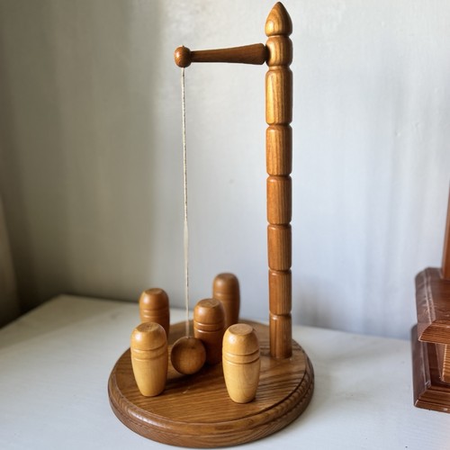Vintage wooden table - vintage, skittles