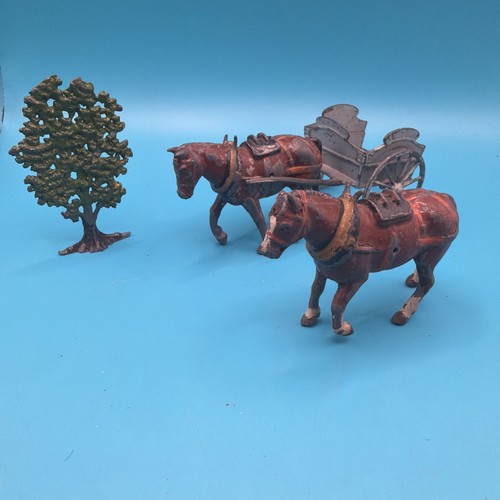 Britains horse cart tree - x2,