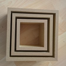 Set Of 3 Wall Display Floating