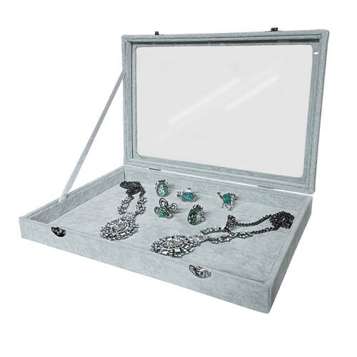 Display case grey crushed - case,