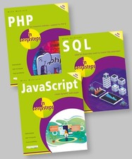 PHP in easy steps, SQL in easy steps, JavaScript in easy steps - set bundle