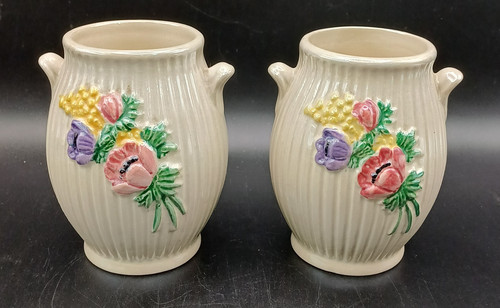 Maling pottery pair - maling, small