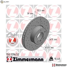 2x BRAKE DISC 150.1296.52 FOR