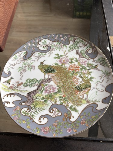 Satsuma porcelain plate - porcelain,