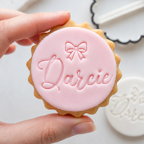 Custom name cookie stamp - stamp, with