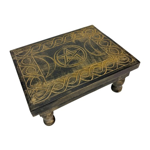 Wooden altar table distressed - wooden,