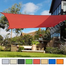 Sun Shade Sail Garden Patio Party Sunscreen Awning Canopy 98% UV Block Square