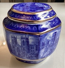 Wade Porcelain Ringtons 80th Anniversary Tea Caddy North East Landmarks 1987