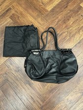 Mimco Black Leather Handbag