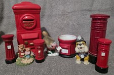 Royal mail post - box, ornaments