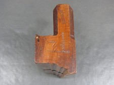 18th Century wooden moulding plane 3/4" quirk ovolo & astragal tool by Gabriel