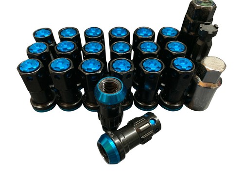 Black blue lug nuts for - blue,