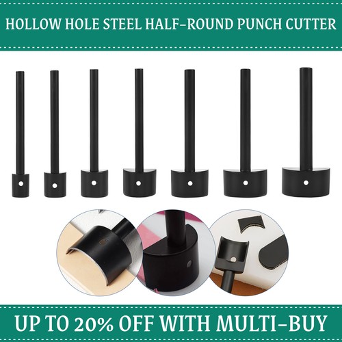 Sturdy half round punches - half,