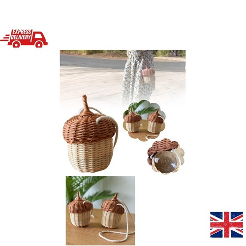 Woven bag acorn design - -,