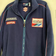 Suzuki Racing Fleece Jacket Tyco Clinton Official Merchandise Patches Size M