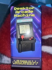 Retro Mini Desktop Arcade Machine Which Includes 26 Games Tested Working