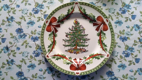 Spode christmas tree - tree, plate