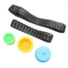 Closed Circular Black 210/140mm Rubber Track DIY RC Model Tank Robot Tire Track