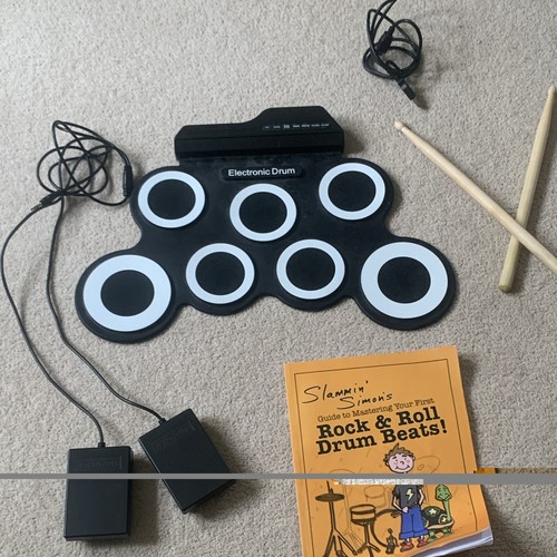 Electric drum set with - 7,
