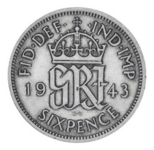 Great Britain 6 pence 1943