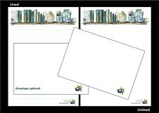 '50 Shades of Blue'  A5 Letter writing paper sets - envelopes optional