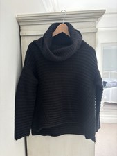 Ladies Massimo Dutti black wool mix Jumper S