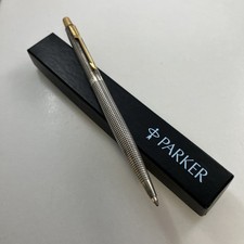 Parker 75 Cisele Sterling Silver 925 Ballpoint Jotter Pen Gold Tone Clip