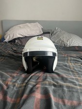 Rally OMP/AGV Open Face Helmet,large,white