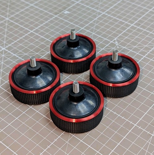 Red trim turntable insulator - red-trim,