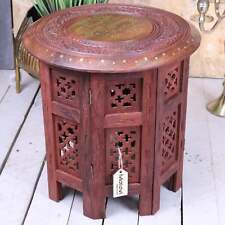 Alnif Medium Size Moroccan Side Table Sheesham Wood Plant End Coffee Home Decor