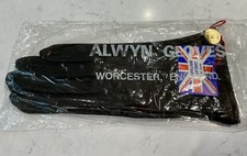 Unworn Alwyn Black Kid Leather