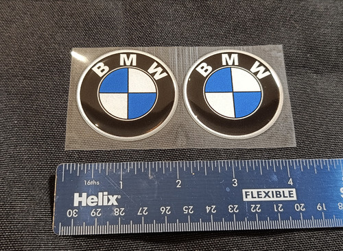 50mm bmw blue gel decals - bmw,