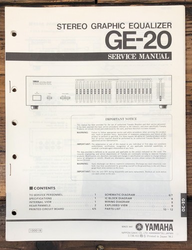 Yamaha graphic equalizer - yamaha,