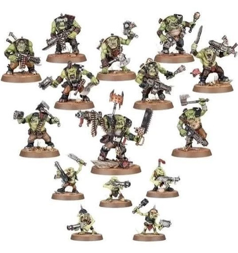 Ork nob boyz and gretchin - boyz, x9